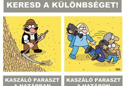 <h1>KERESD A KÜLÖNBSÉGET!

KASZÁLÓ PARASZT A HATÁRBAN - KASZÁLÓ PARASZT A HATÁRON
WEISZ BÉLA rajza</h1>-