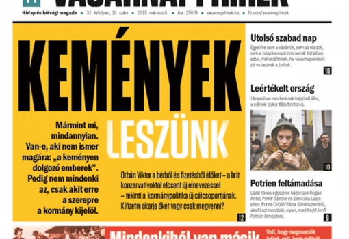 <h1>Vasárnapi Hírek, 2015. március 8., 10. szám</h1>-